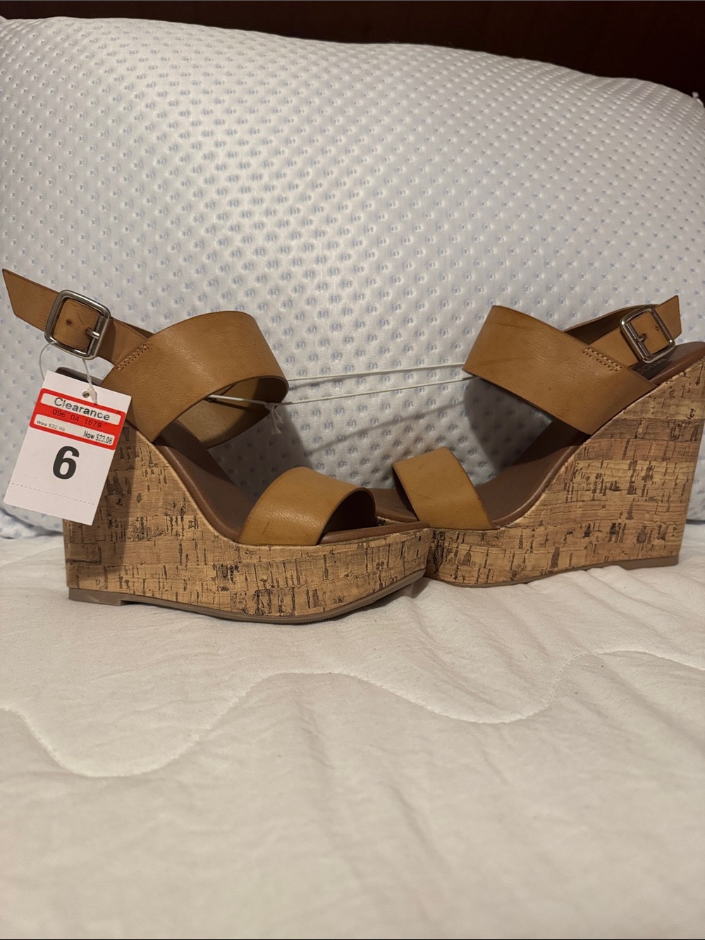 Target Tan Cork Wedge Sandals